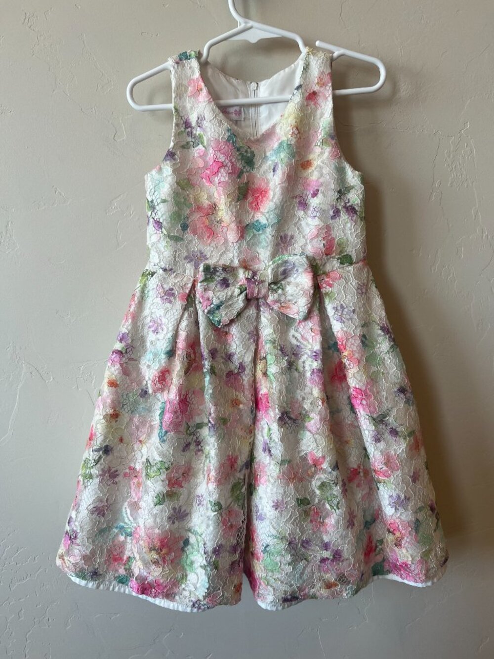 Bonnie Jean Girls Floral Party Dress Size 5T - Picture 7 of 9